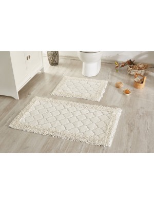 ÇAPA HOME PAMUK 2'Lİ BANYO PASPASI KREM 8696474231595